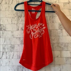 Nike racer back tank